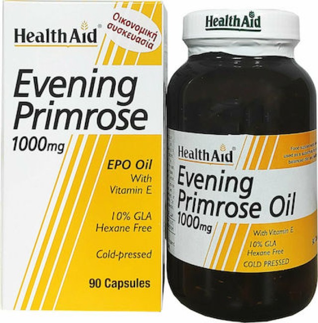Health Aid Evening Primrose 1000mg With Vitamin E 90caps
