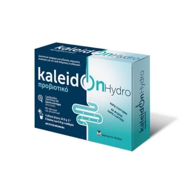 Menarini Kaleidon Hydro Διαιτητικό Τρόφιμο Για Ενυδάτωση Του Οργανισμού 6 Δόσεις x 6.8g