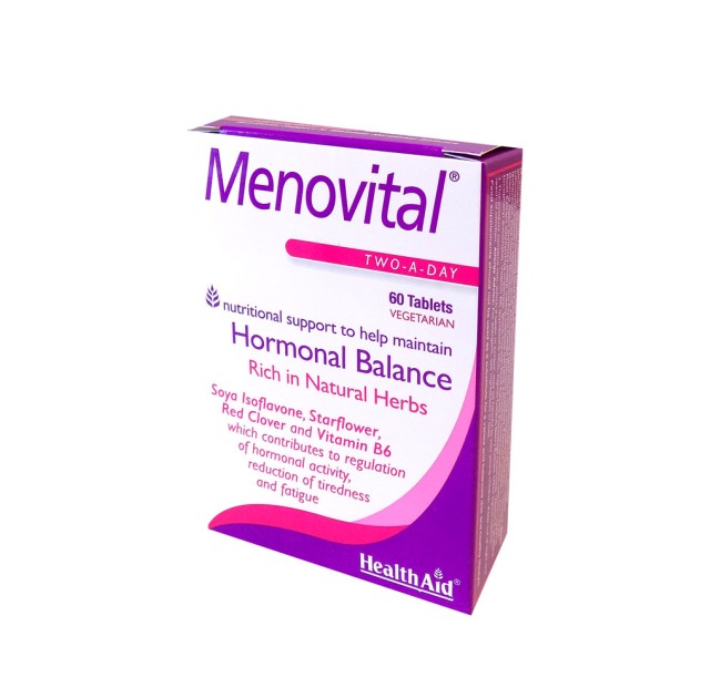 Health Aid Menovital Συμπλήρωμα Διατροφής Για Την Εμμηνόπαυση 60tabs