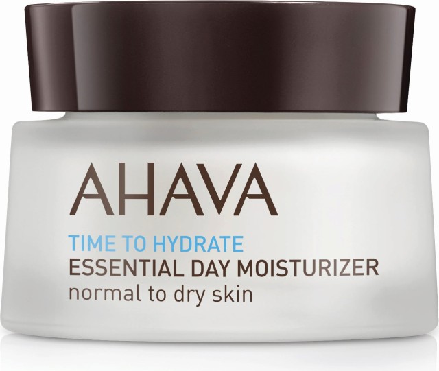 Ahava Time To Hydrate Essential Day Moisturizer Normal To Dry Skin Ενυδατική Κρέμα Ημέρας Για Κανονικό Ξηρό Δέρμα 50ml