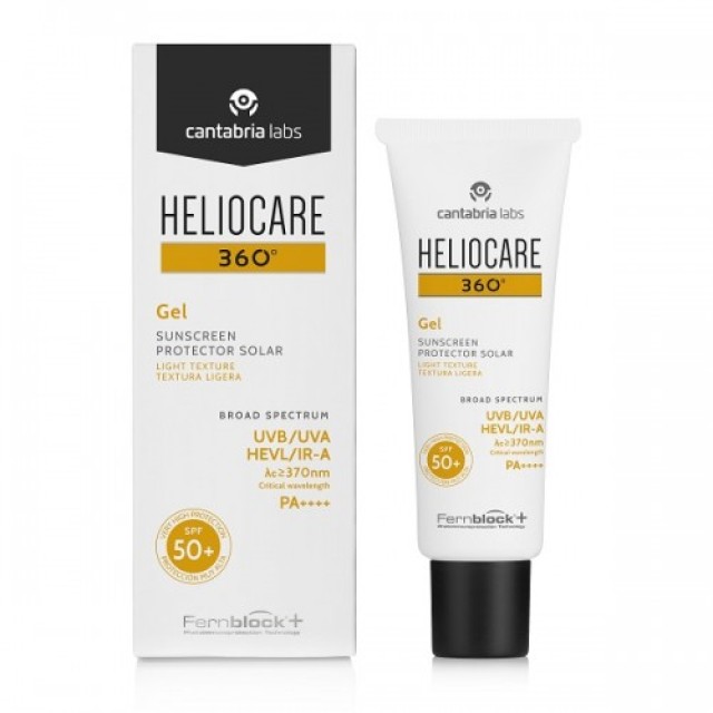CANTABRIA LABS Heliocare 360 Gel Αντηλιακό με Ελαφριά Gel Υφή SPF50+, 50ml