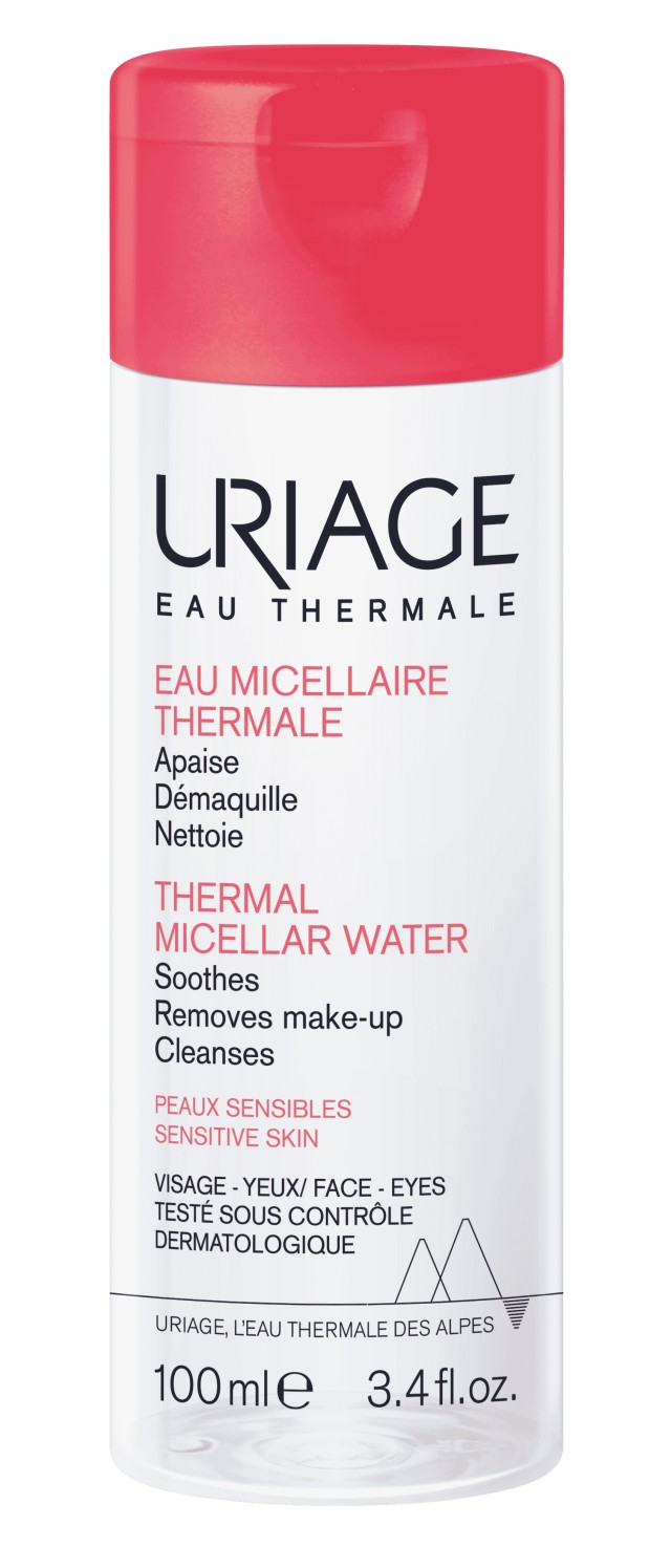 Uriage Eau Thermal Micellar Water Sensitive Skin For Face & Eyes Ιαματικό Νερό Καθαρισμού Για Ευαίσθητες Επιδερμίδες & Μάτια 100ml