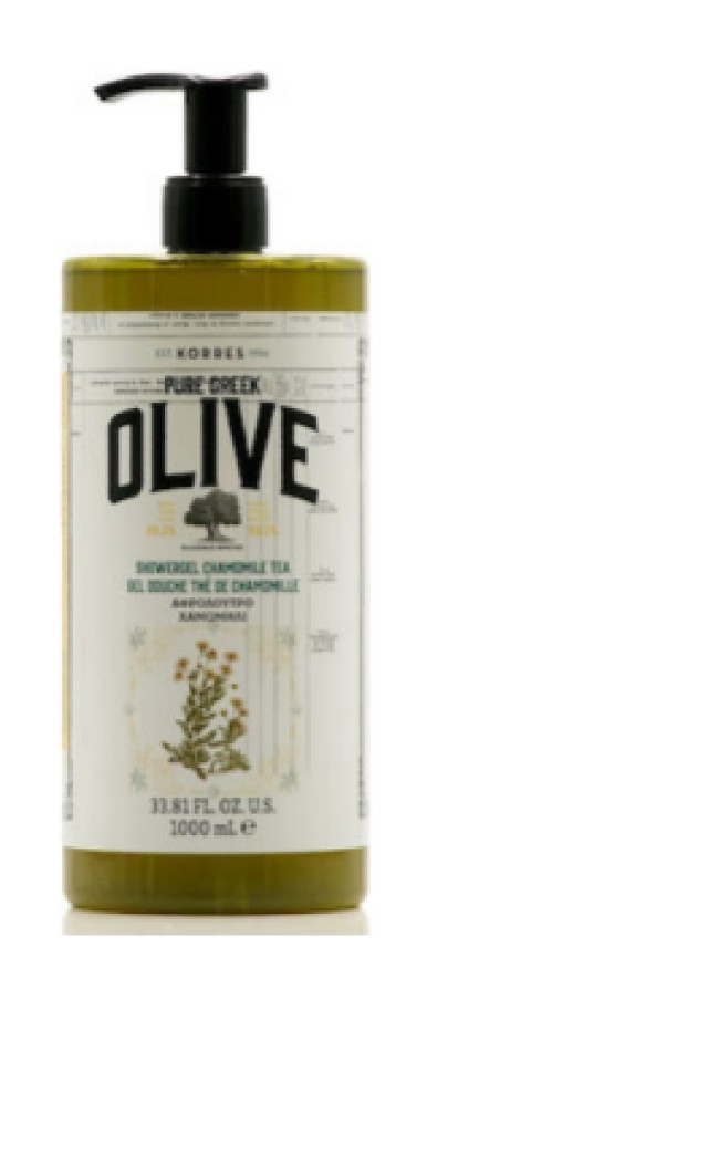 Korres Pure Greek Olive Αφρόλουτρο Χαμομήλι Ελαιώνας Κρήτης 1L