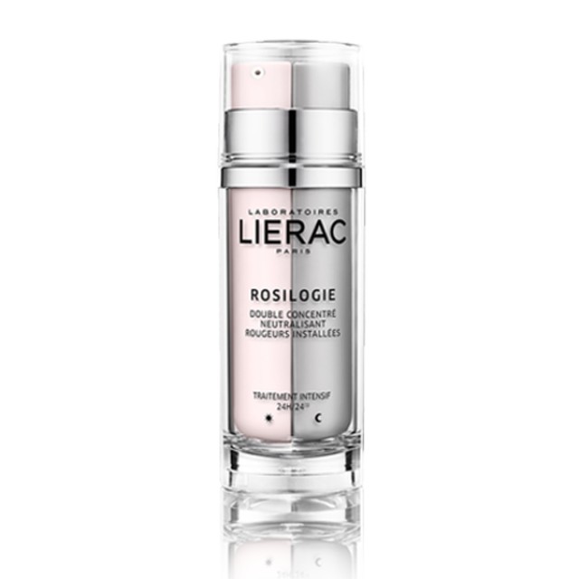 Lierac Rosilogie Double Concentre Neutralisant Rougers Installees Διπλό Συμπύκνωμα Διόρθωσης Της Ερυθρότητας 15ml & 15ml