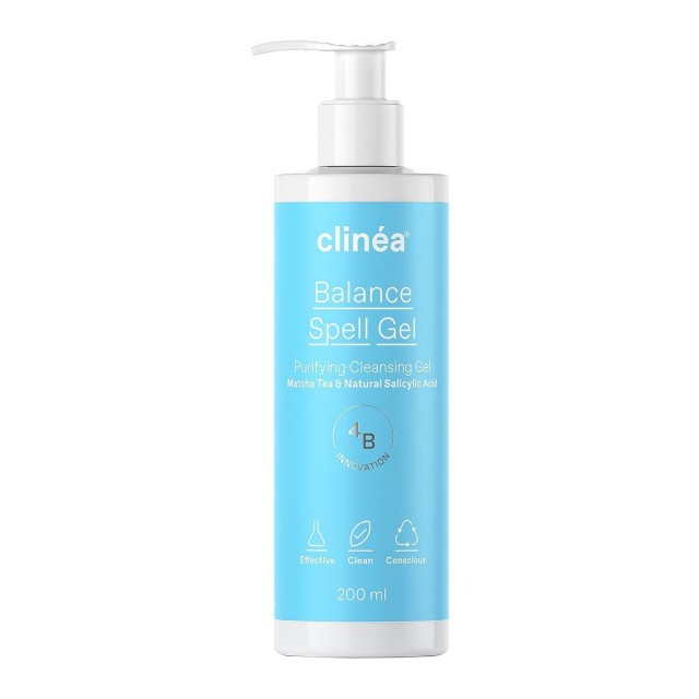Clinea Balance Spell Gel Purifying Cleansing Gel Καθαριστικό Προσώπου Για Λιπαρή / Μεικτή Επιδερμίδα 200ml