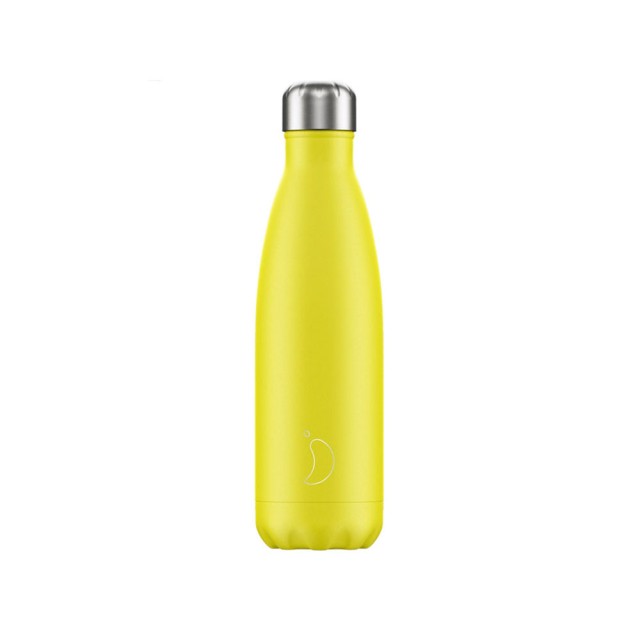 Chillys Neon Edition Yellow Μπουκάλι Θερμός Κίτρινο 500ml