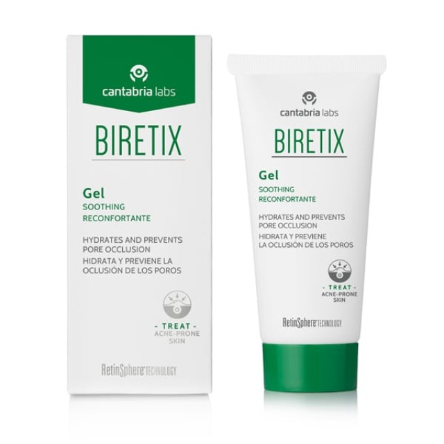 BiRetix Gel Τζελ για Δέρματα με Ατέλειες, με Ενυδατική Δράση Χωρίς Ερεθισμούς, 50ml