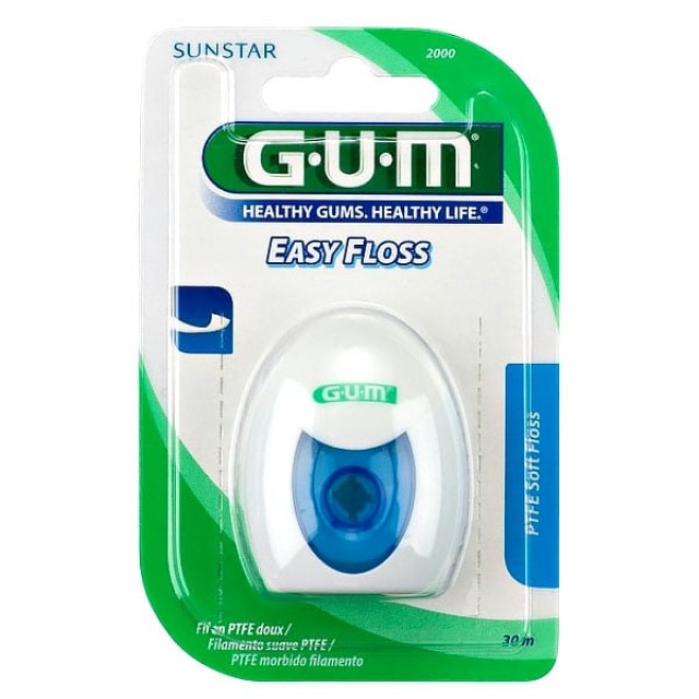 Gum Easy Floss (2000) Οδοντικό Νήμα Μαλακό από Μονή Ίνα, 30m