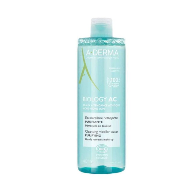 A-Derma Micellar Water Καθαρισμού Biology AC για Λιπαρές Επιδερμίδες 400ml