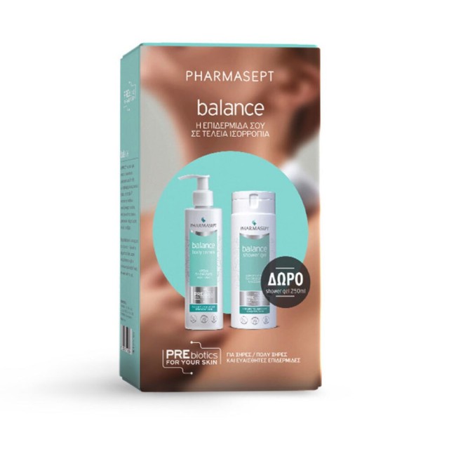 Pharmasept Promo Balance Body Cream Ενυδατική Κρέμα Για Πρόσωπο & Σώμα 250ml & Δώρο Balance Shower Gel Αφρόλουτρο Για Πρόσωπο & Σώμα 250ml
