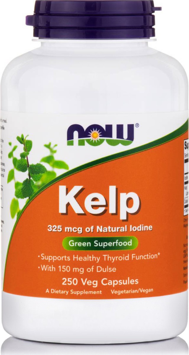 Nowfoods Kelp 325mcg Of Natural Iodine 250vcaps