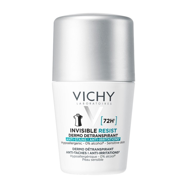 Vichy Invisible Roll-On Αποσμητικό Κατά Των Σημαδιών 50ml