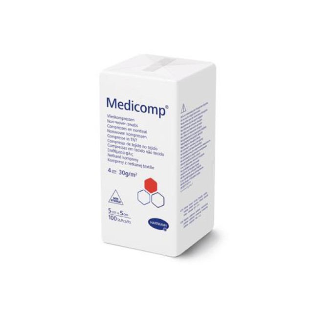 Hartmann Medicomp Μη Αποστειρωμένες Γάζες 5x5cm 100τμχ