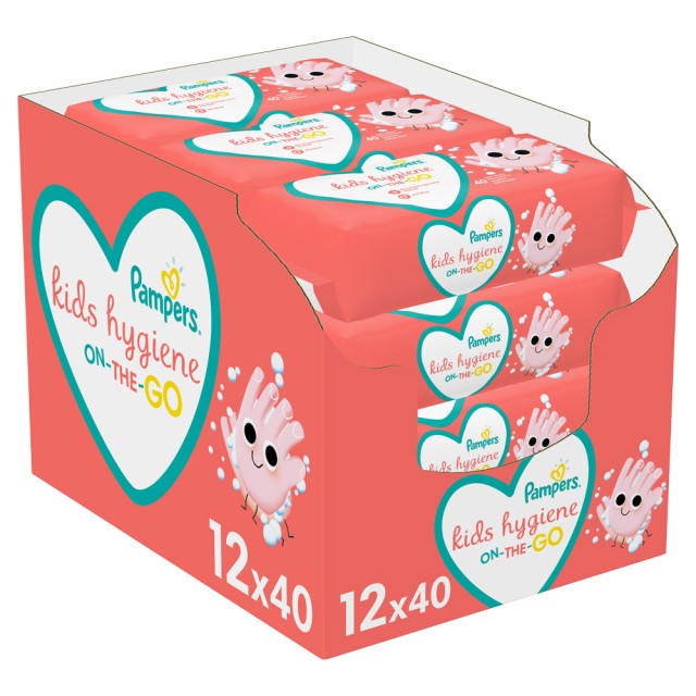Pampers Μωρομάντηλα Hygiene On The Go 12x40τμχ