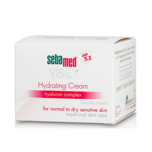 Sebamed Visio Day Cream Κρέμα ενυδάτωσης προσώπου ημέρας για ξηρή & ευαίσθητη επιδερμίδα 50ml