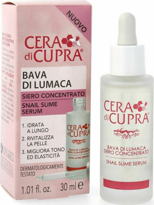 Cera di Cupra Snail Slime Serum Αντιγηραντικός Ορός Προσώπου Με Εκχύλισμα Σαλιγκαριού 30ml