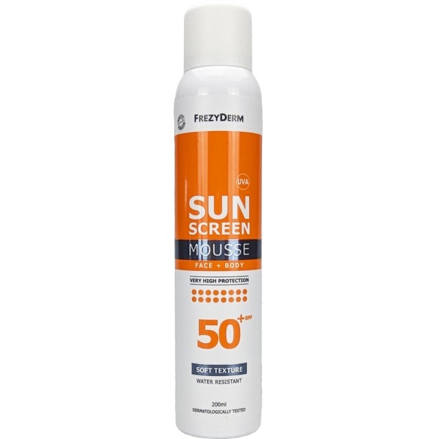 FREZYDERM Sunscreen Mousse Προσώπου και Σώματος 50+Spf 200ml