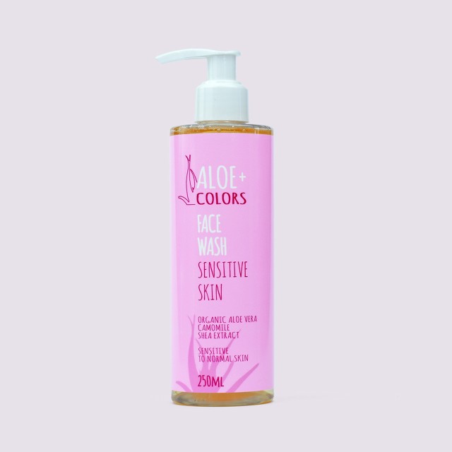 Aloe+ Colors Face Wash Sensitive Skin Καθαριστικό Gel Προσώπου Για Ευαίσθητη Επιδερμίδα 250ml