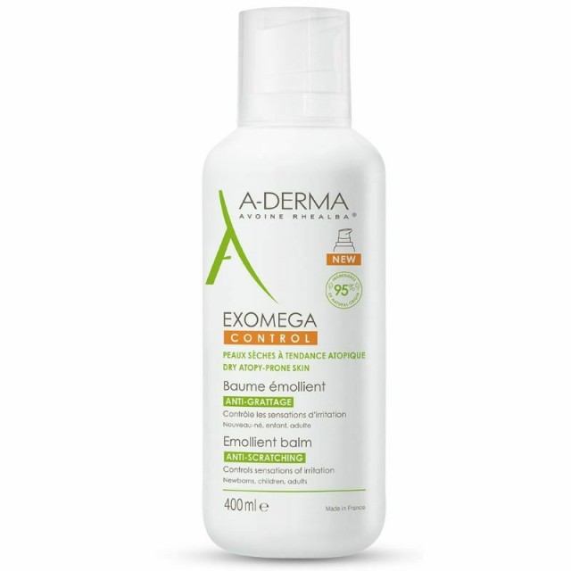 A-Derma Exomega Control Baume Emollient Μαλακτικό Βάλσαμο για το Ατοπικό & πολύ Ξηρό Δέρμα για Πρόσωπο & Σώμα 400ml