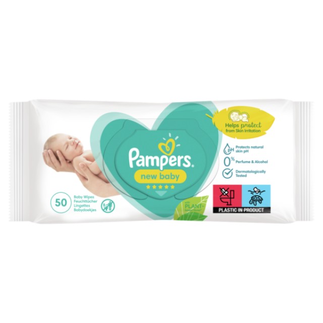 Pampers New Baby Sensitive Μωρομάντηλα 50τμχ