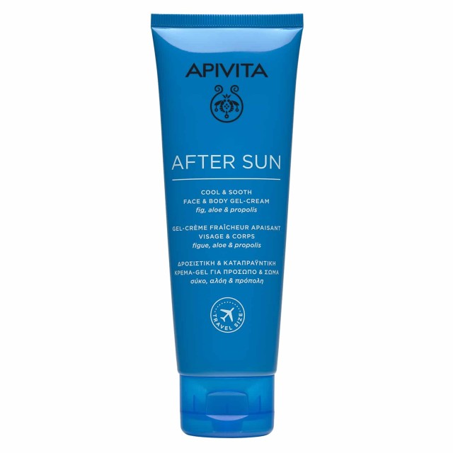 APIVITA BEE SUN SAFE TRAVEL SIZE AFTER SUN ΔΡΟΣΙΣΤΙΚΗ & ΚΑΤΑΠΡΑΫΝΤΙΚΗ ΚΡΕΜΑ-GEL ΓΙΑ ΠΡΟΣΩΠΟ & ΣΩΜΑ 100ml