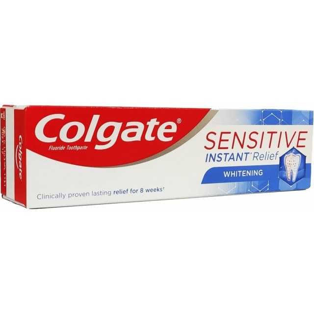 COLGATE Sensitive Instant Relief Whitening Λευκαντική Οδοντόκρεμα 75ml