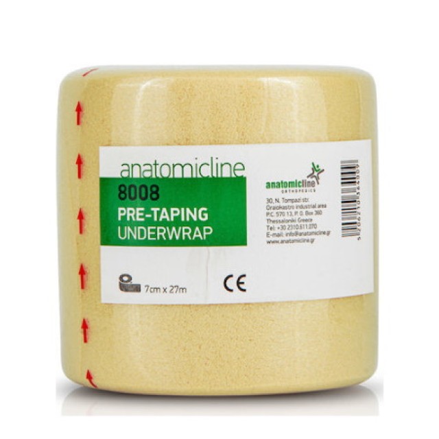 Anatomic Line 8008 Pre-Taping Underwrap Tape Αράχνη 7cm X 27m 1τμχ