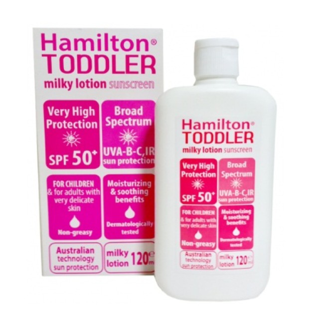 Hamilton Toddler SPF50+ Kids Sunscreen Milky Lotion Αντιηλιακό Γαλάκτωμα για Παιδιά 200ml