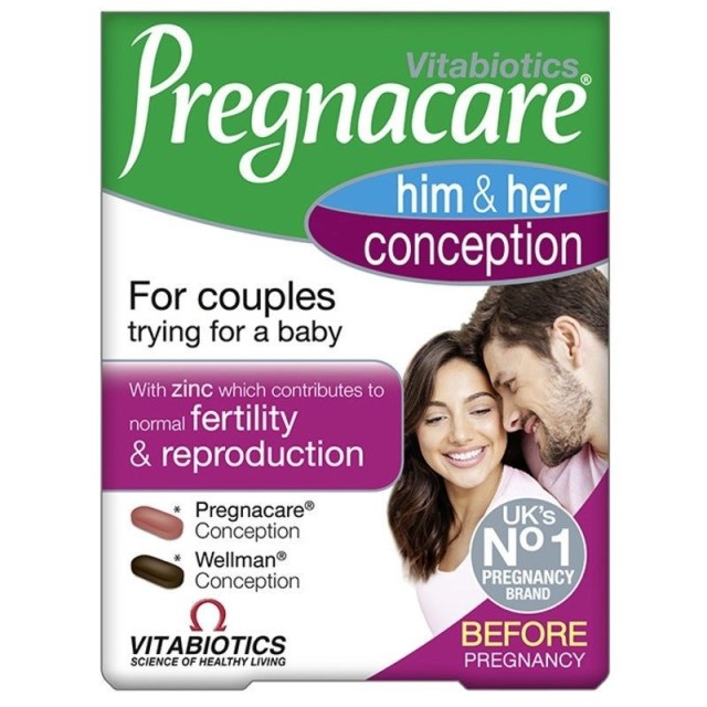 VITABIOTICS PREGNACARE HIM & HER CONCEPTION 60tabs