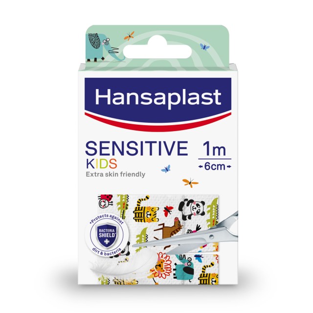 Hansaplast Sensitive Kids Αυτοκόλλητο Επίθεμα 1m x 6cm 1τμχ