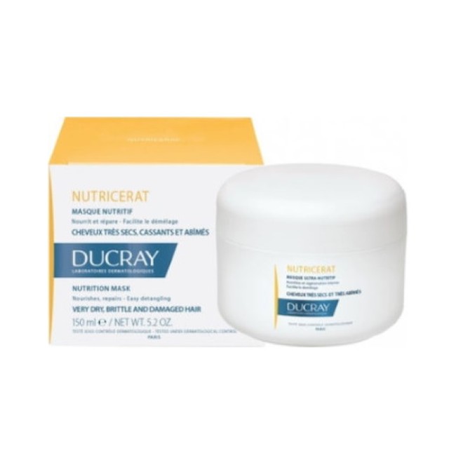 DUCRAY Nutricerat Masque Nutritif Θρεπτική Μάσκα Μαλλιών για Ξηρά & ταλαιπωρημένα μαλλιά 150ml