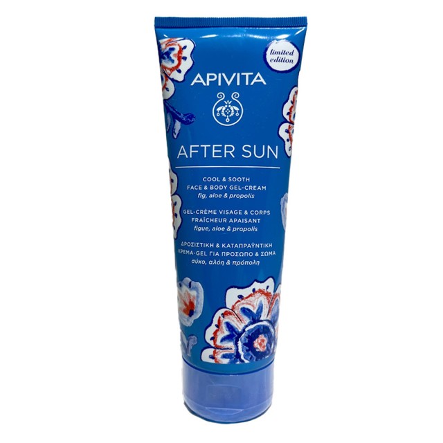 Apivita After Sun Limited Edition, Δροσιστική & Καταπραϋντική Κρέμα Τζελ Για Πρόσωπο & Σώμα 200ml