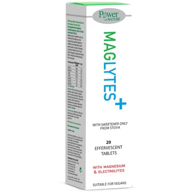 Power of Nature Maglytes with Magnesium & Electrolytes, 20eff.tabs
