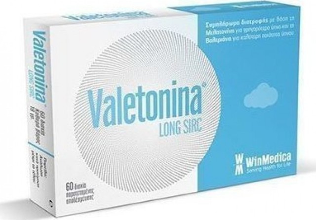 WinMedica Valetonina Long Sirc Με Μελατονίνη & Βαλεριάνα Για Την Καταπολέμηση Της Αϋπνίας 60caps