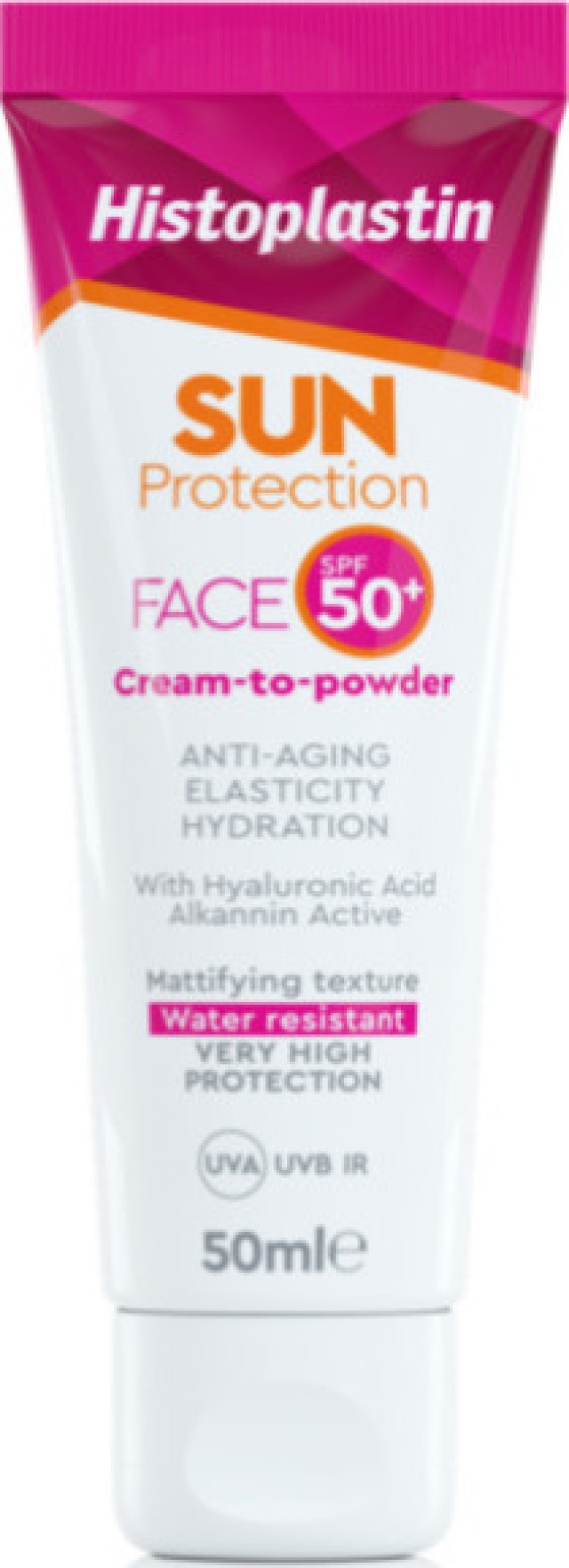 Heremco Histoplastin Sun Protection Face Cream to Powder SPF50 Αντηλιακή Κρέμα Προσώπου Χωρίς Χρώμα 50ml