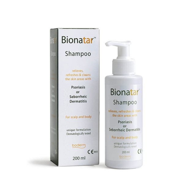 Boderm Bionatar Shampoo Σαμπουάν για την Ανακούφιση των Συμπτωμάτων της Ψωρίασης & της Σμηγματορροϊκής Δερματίτιδας, 200ml