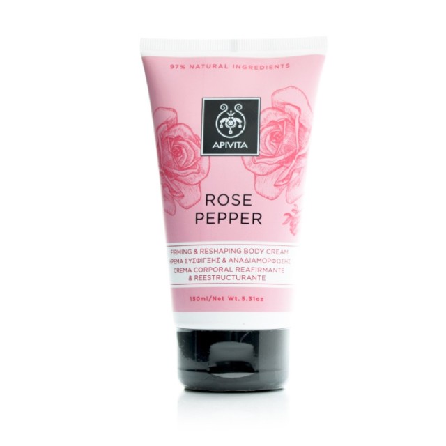 Apivita Rose Pepper Κρέμα Σύσφιξης & Αναδιαμόρφωσης 150ml