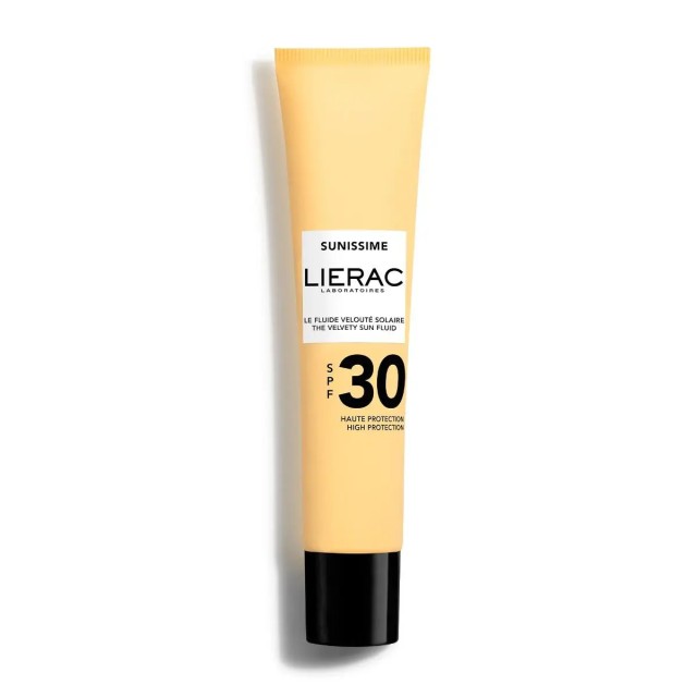 Lierac Sunissime Fluide SPF30, Λεπτόρευστο Βελούδινο Αντηλιακό Προσώπου 40ml