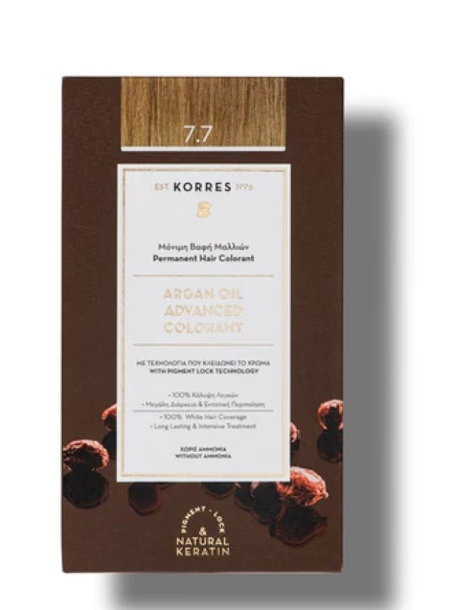 Korres Argan Oil Advanced Colorant 7.7 Μόκα 50ml