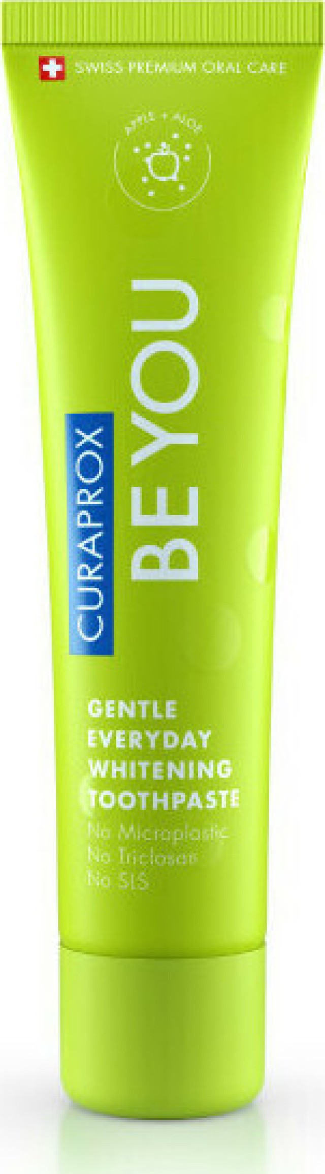 Curaprox Be You Gentle Everyday Whitening Toothpaste Apple & Aloe Οδοντόκρεμα με Γεύση Μήλο & Αλόη 60ml