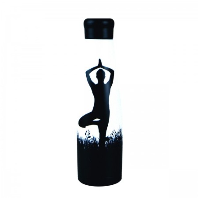 Well Ανοξείδωτο Μπουκάλι Θερμός Yoga 550ml