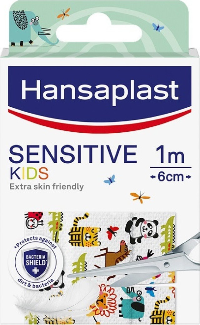 Hansaplast Sensitive Kids Αυτοκόλλητο Επίθεμα 1m x 6cm 1τμχ