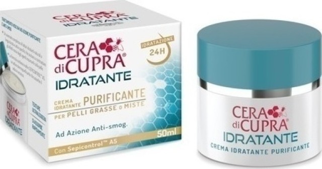 Cera di Cupra Idratante Cream for Mixed/Oily Skin Κρέμα 24ης Ενυδάτωσης με Αντιοξειδωτική Δράση για Μικτή - Λιπαρή Επιδερμίδα 50ml