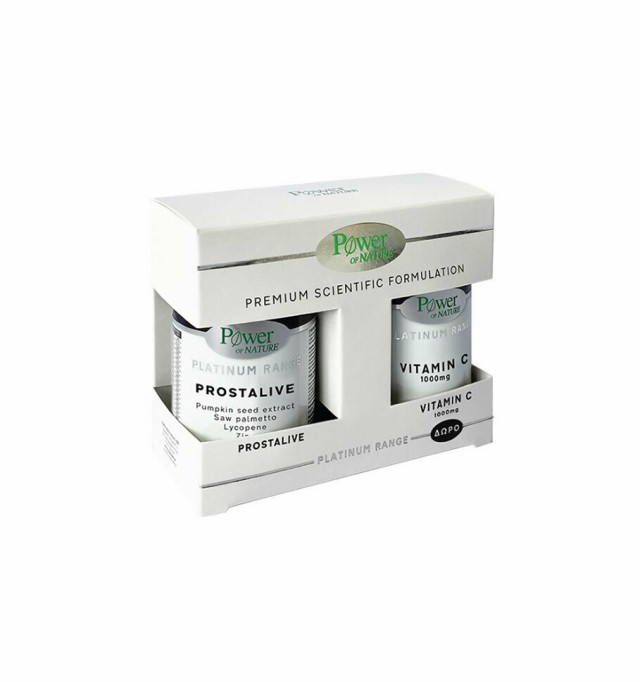 Power Health Platinum Prostalive 30caps & Δώρο Vitamin C 1000mg 20caps
