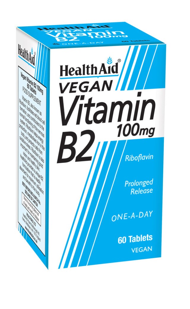 Health Aid Vitamin B2 100mg 60tabs