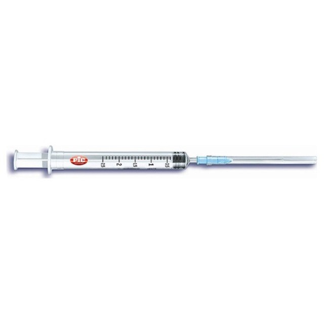 Pic Σύριγγα Μιας Χρήσης 2.5ml Με Βελόνα G22 x 1 1/2 100TEM