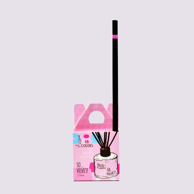 Aloe+ Colors So Velvet Reed Diffuser Aρωματικό Xώρου Mε Sticks διάχυσης & Άρωμα Πούδρας 125ml
