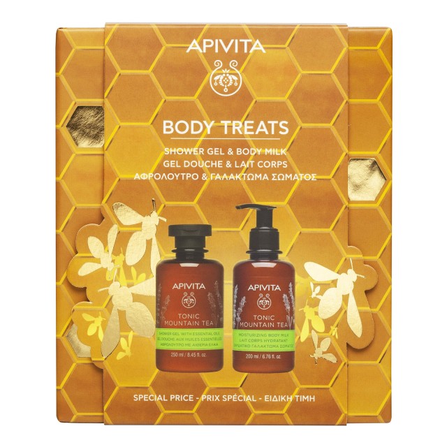 APIVITA PROMO BODY TREATS: TONIC MOUNTAIN TEA ΑΦΡΟΛΟΥΤΡΟ & TONIC MOUNTAIN TEA ΓΑΛΑΚΤΩΜΑ ΣΩΜΑΤΟΣ