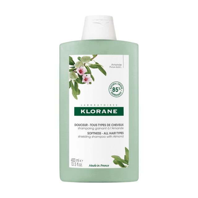Klorane Shielding Shampoo With Almond Σαμπουάν Με Έλαιο Αμυγδάλου Για Κανονικά Προς Λεπτά Μαλλιά 400ml