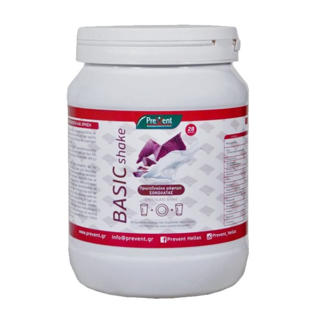 Prevent Basic Shake Υποκατάστατο Γεύματος με Υδατάνθρακες, με Γεύση Σοκολάτας, 465gr